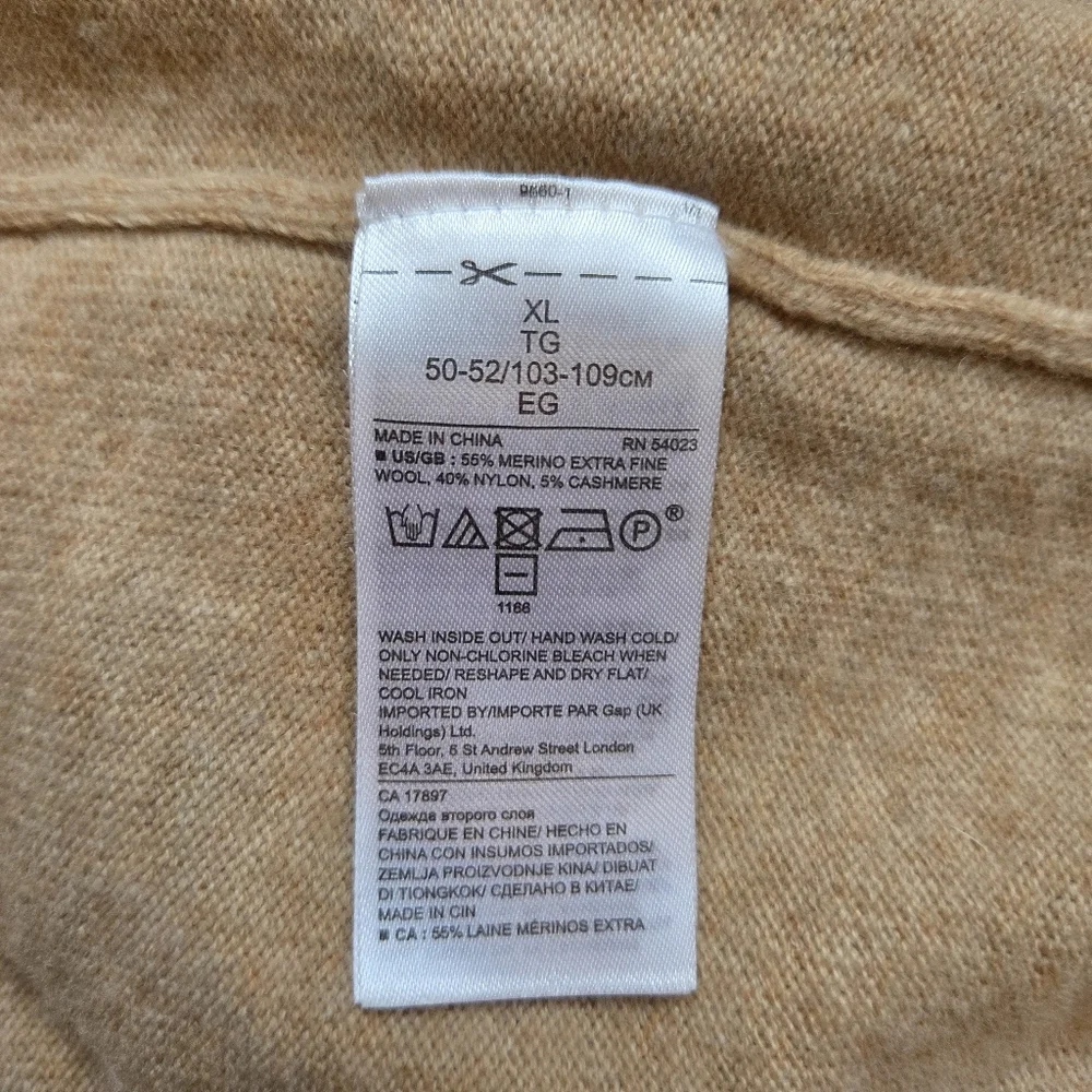 Banana Republic Merino Wool Cashmere Blend Open-Front Cardigan | XL - Picture 4 of 4